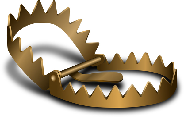 トラバサミは駄目